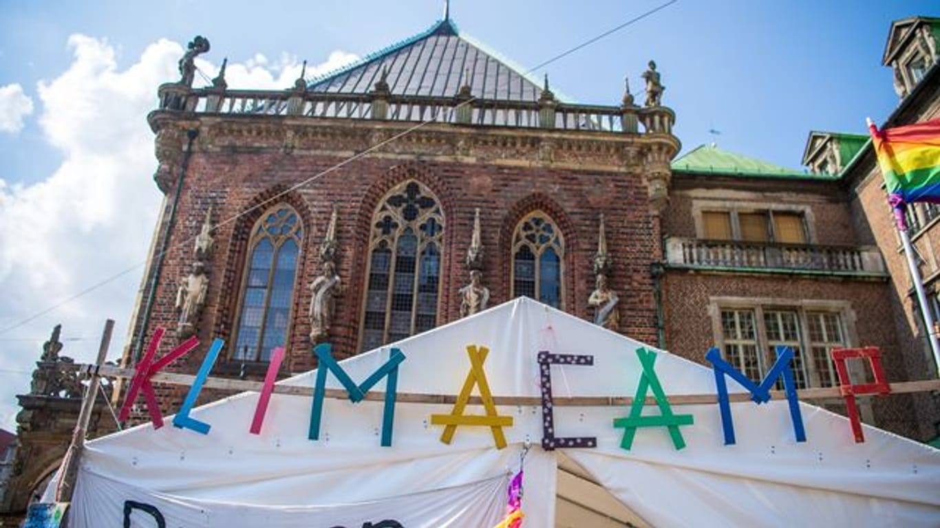Bremer Klima-Camp unterm Bürgermeister-Büro