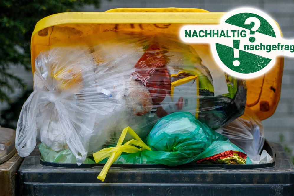 Plastiktonne: Der Durchschnittsdeutsche produziert jedes Jahr über 70 Kilogramm Plastikmüll.