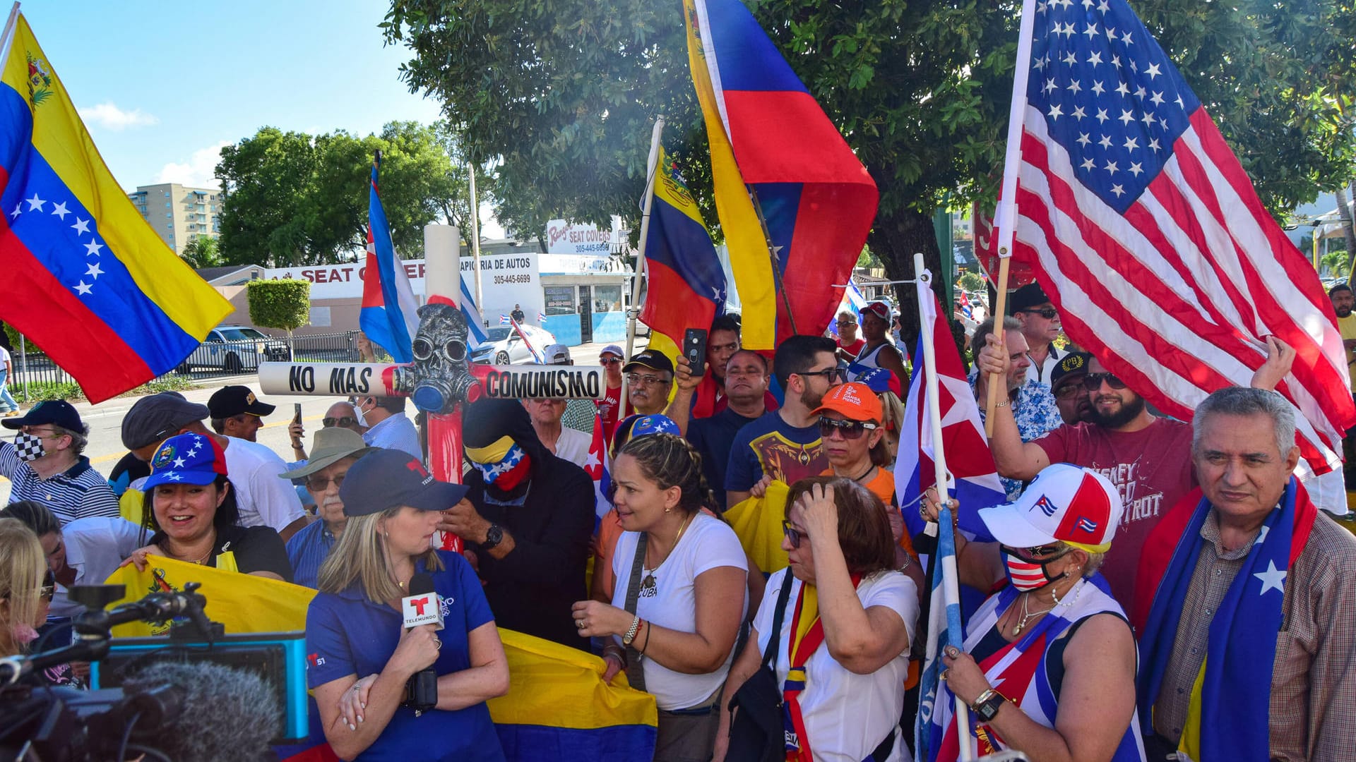 In den USA gab es zahlreiche Proteste gegen die kubanische Regierung (Archivbild). Die Sanktionen gegen Havanna werden ausgeweitet.