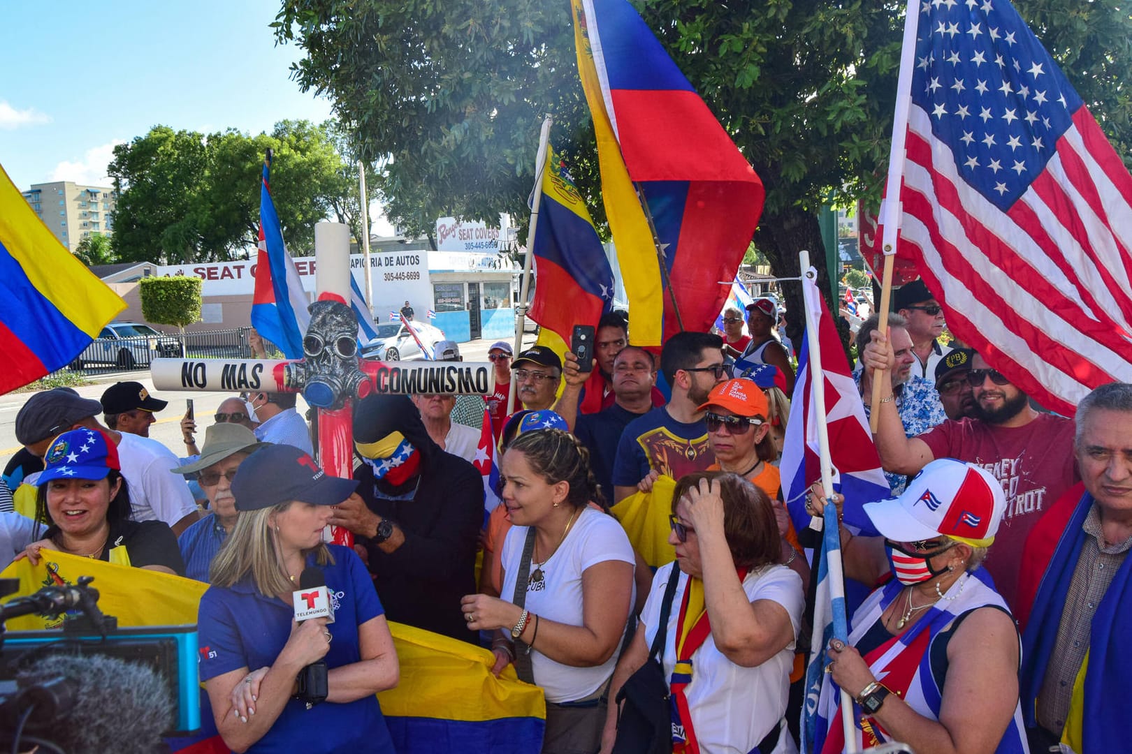 In den USA gab es zahlreiche Proteste gegen die kubanische Regierung (Archivbild). Die Sanktionen gegen Havanna werden ausgeweitet.