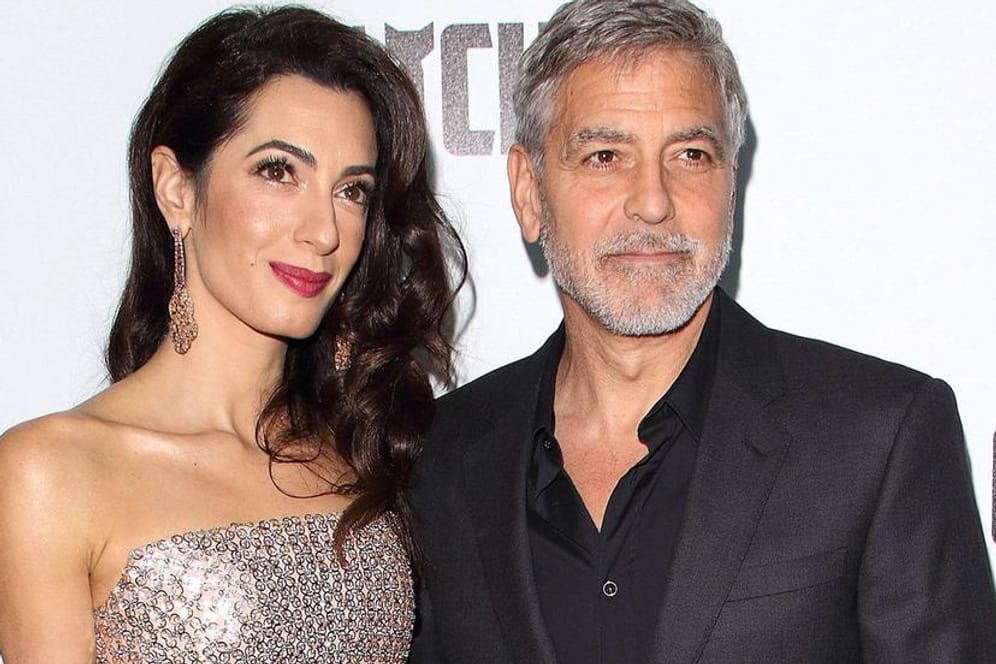 Amal und George Clooney: Sie dementieren eine Schwangerschaft.