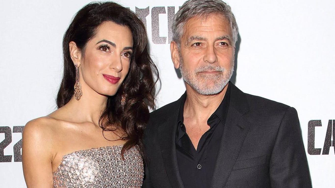Amal und George Clooney: Sie dementieren eine Schwangerschaft.