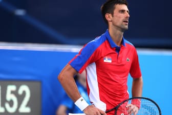 Verzweifelt: Novak Djokovic im Bronze-Match gegen Pablo Carreno Busta.
