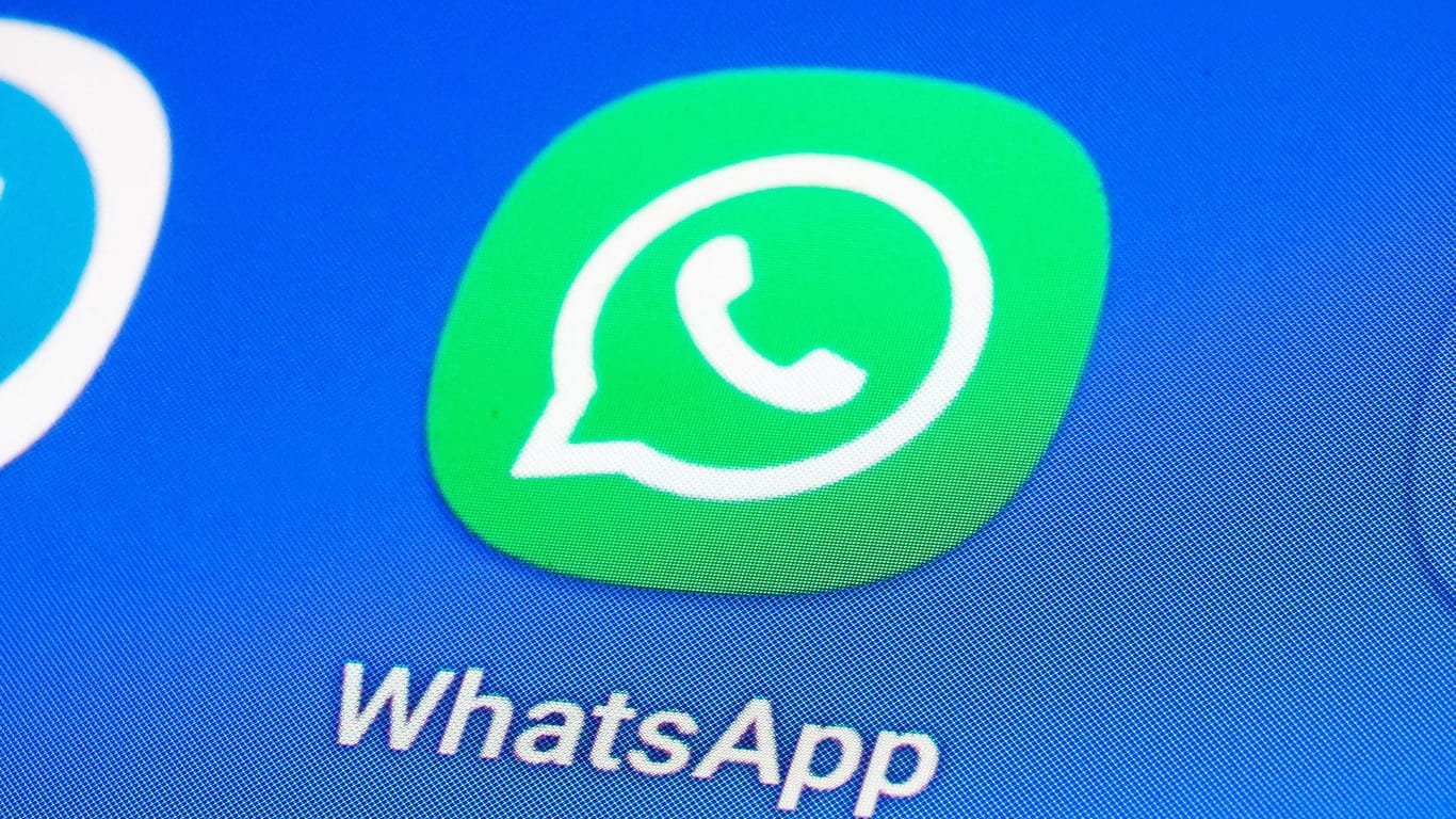 Das Logo von WhatsApp: Achten Sie auf den Doppelpfeil.
