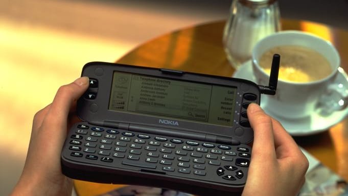 Ein Nokia Communicator 9000: Vor 25 Jahren kam mit dem Gerät das erste Smartphone auf den Markt.