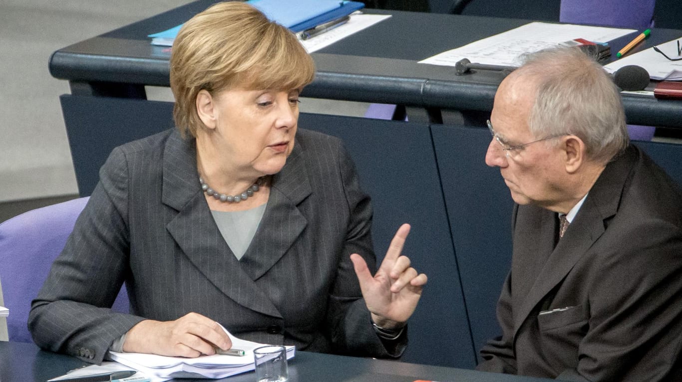 Wie links sind wir? Kanzlerin Angela Merkel und Finanzminister Wolfgang Schäuble.