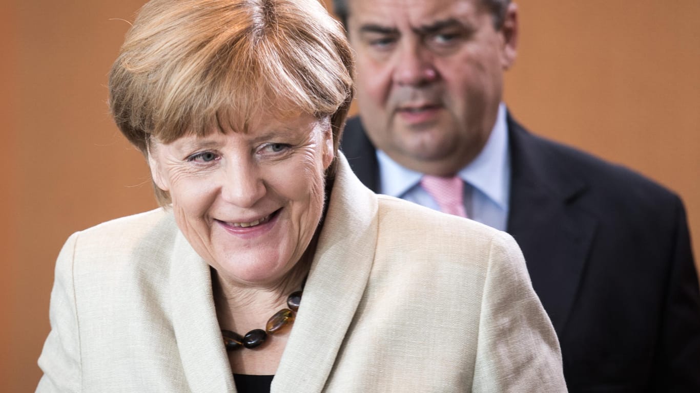 Kanzlerin Angela Merkel und SPD-Chef Sigmar Gabriel.