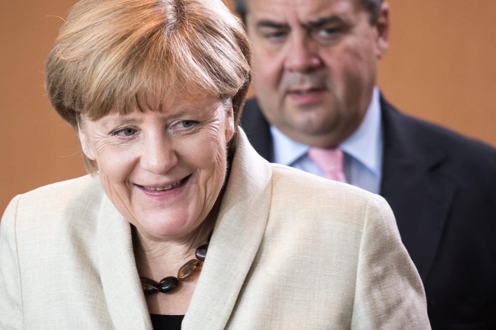 Kanzlerin Angela Merkel und SPD-Chef Sigmar Gabriel.
