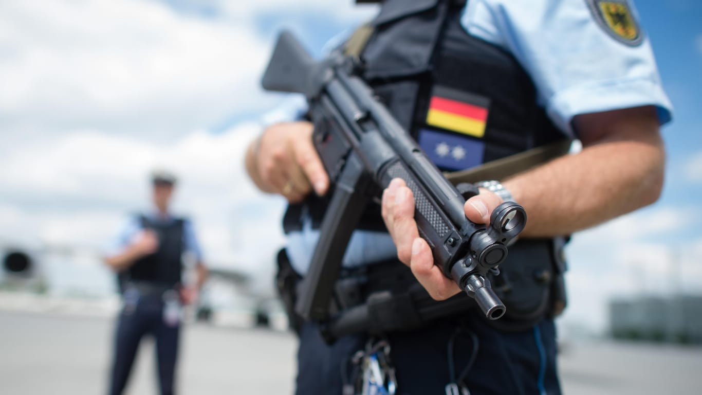 Angespannte Sicherheitslage: Bundespolizei am Münchner Flughafen.