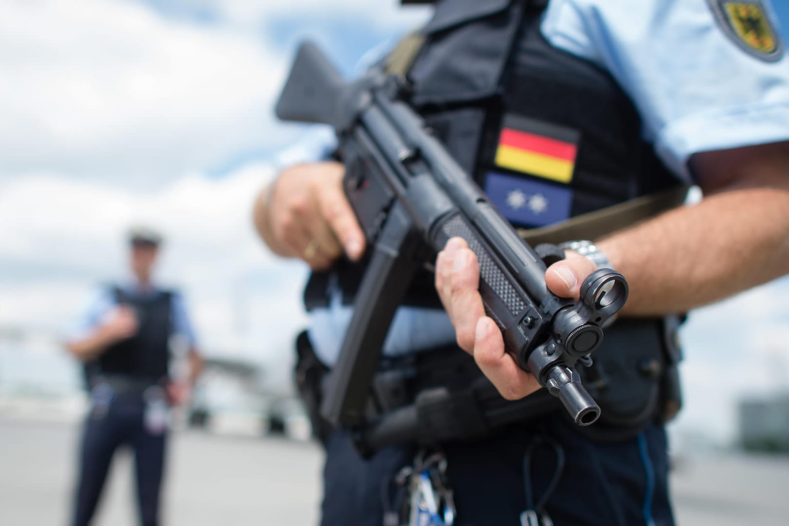 Angespannte Sicherheitslage: Bundespolizei am Münchner Flughafen.