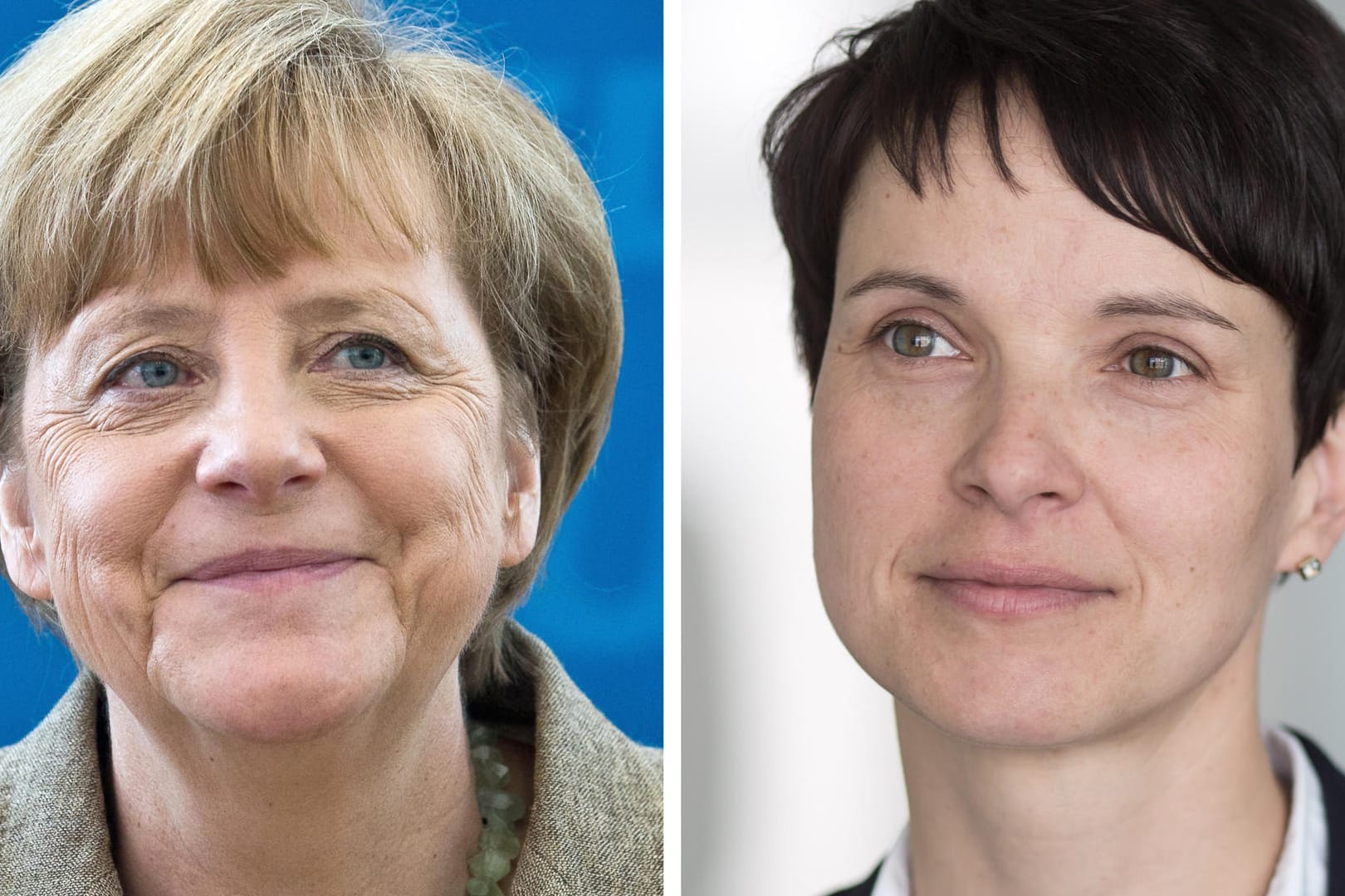 Bundeskanzlerin Angela Merkel werden von den Deutschen deutlich mehr positive Eigenschaften zugeschrieben als der AfD-Vorsitzenden Frauke Petry.