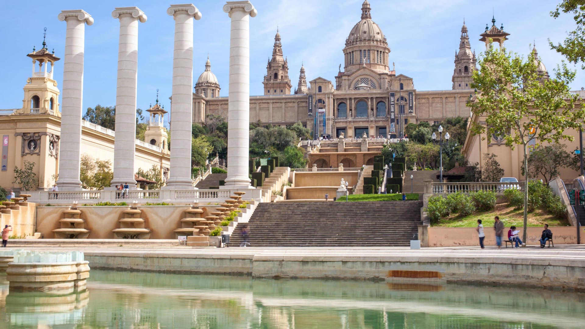 Barcelona, Schloss Montjuic: Ganz Spanien gilt nun als Corona-Hochrisikogebiet.