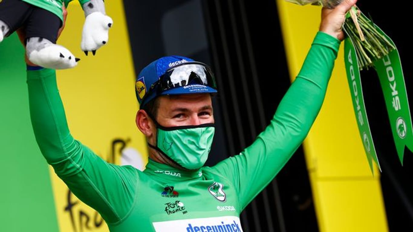 Durch seinen Etappensieg eroberte Mark Cavendish auch das Grüne Trikot.