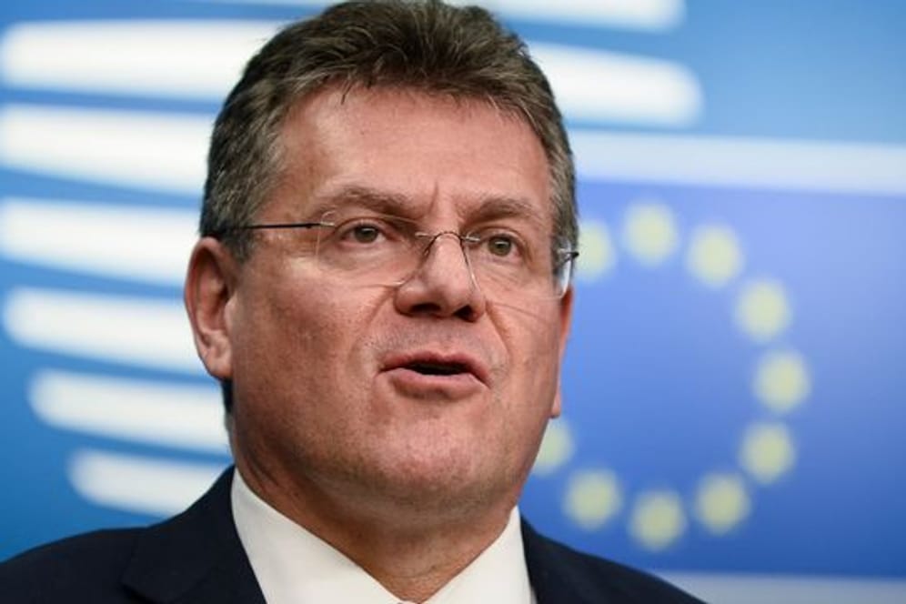 Maros Sefcovic, Vizepräsident der EU-Kommission, hofft auf "guten Willen" der britischen Seite.