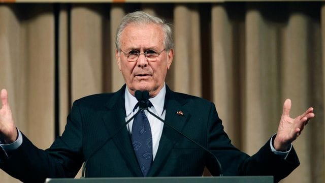 Donald Rumsfeld war von 2001 bis 2006 Pentagon-Chef unter dem damaligen Präsidenten George W.