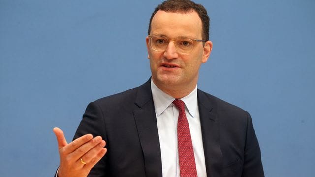 Bundesgesundheitsminister Jens Spahn spricht in der Bundespressekonferenz. Bundesgesundheitsminister Jens Spahn spricht in der Bundespressekonferenz.