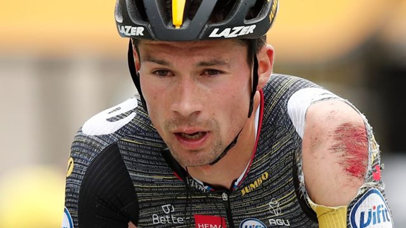 Primoz Roglic aus Slowenien ist aus der Tour de France ausgestiegen, soll 2022 aber wieder dabei sein.