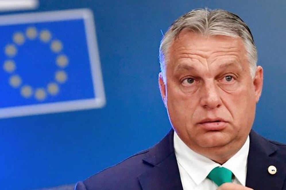 Ungarns Ministerpräsident Viktor Orban 2020 bei einem Treffen in Brüssel.