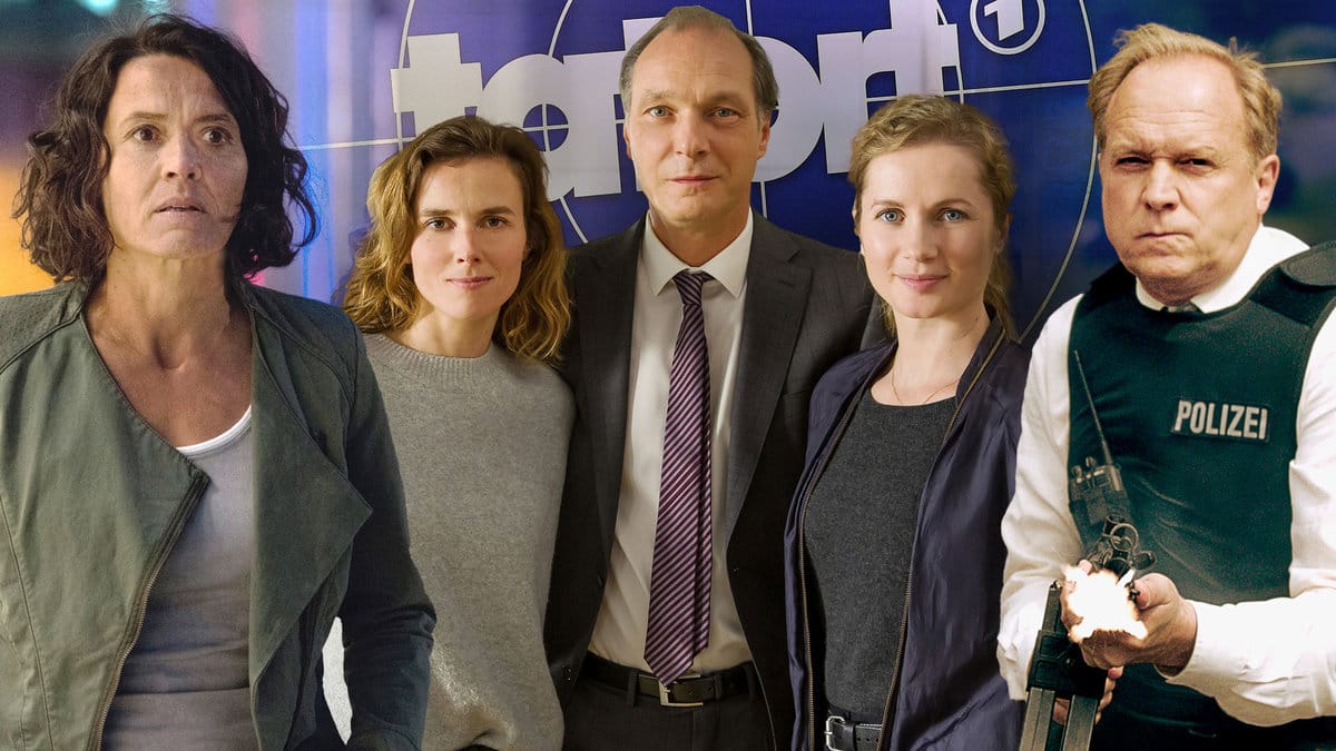 "Tatort"-Stars: Ulrike Folkerts, Karin Hanczewski, Martin Brambach, Cornelia Gröschel und Ulrich Tukur im Einsatz für die ARD.