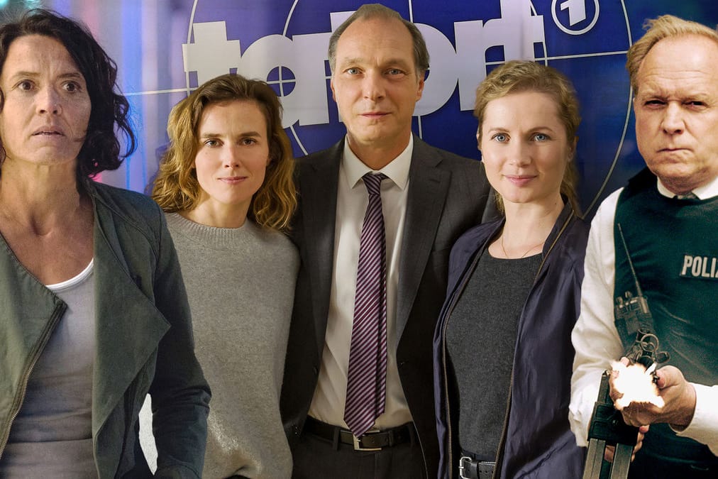 "Tatort"-Stars: Ulrike Folkerts, Karin Hanczewski, Martin Brambach, Cornelia Gröschel und Ulrich Tukur im Einsatz für die ARD.