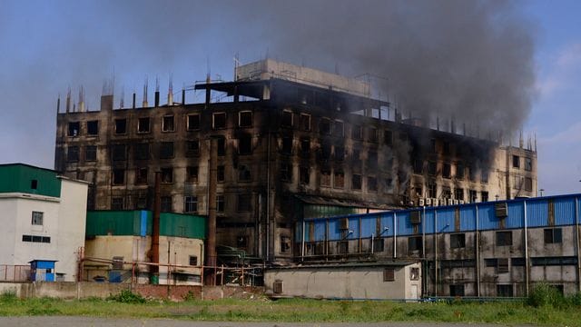Die Lebensmittelfabrik: nur noch eine Ruine.