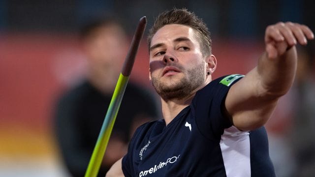 Ist im Speerwurf eindeutiger Olympia-Favorit: Johannes Vetter in Aktion.