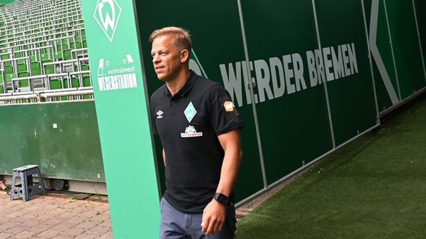 "Wir dürfen das Ziel Wiederaufstieg nicht nach vorne stellen", sagt der neue Werder-Trainer Markus Anfang.