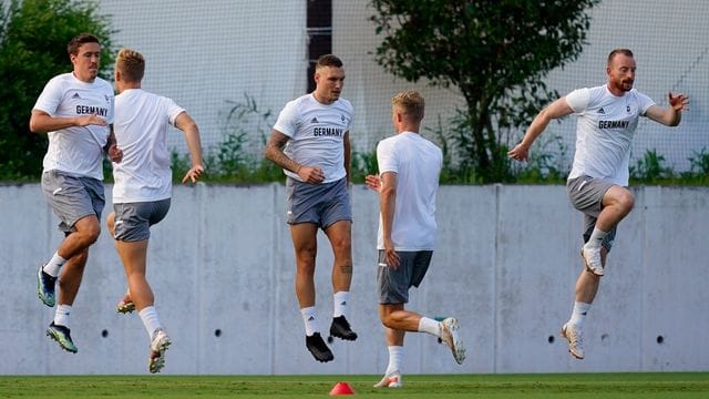 Bereit für Brasilien: Deutschlands Fußballer schauen dem Olmpia-Start entgegen.