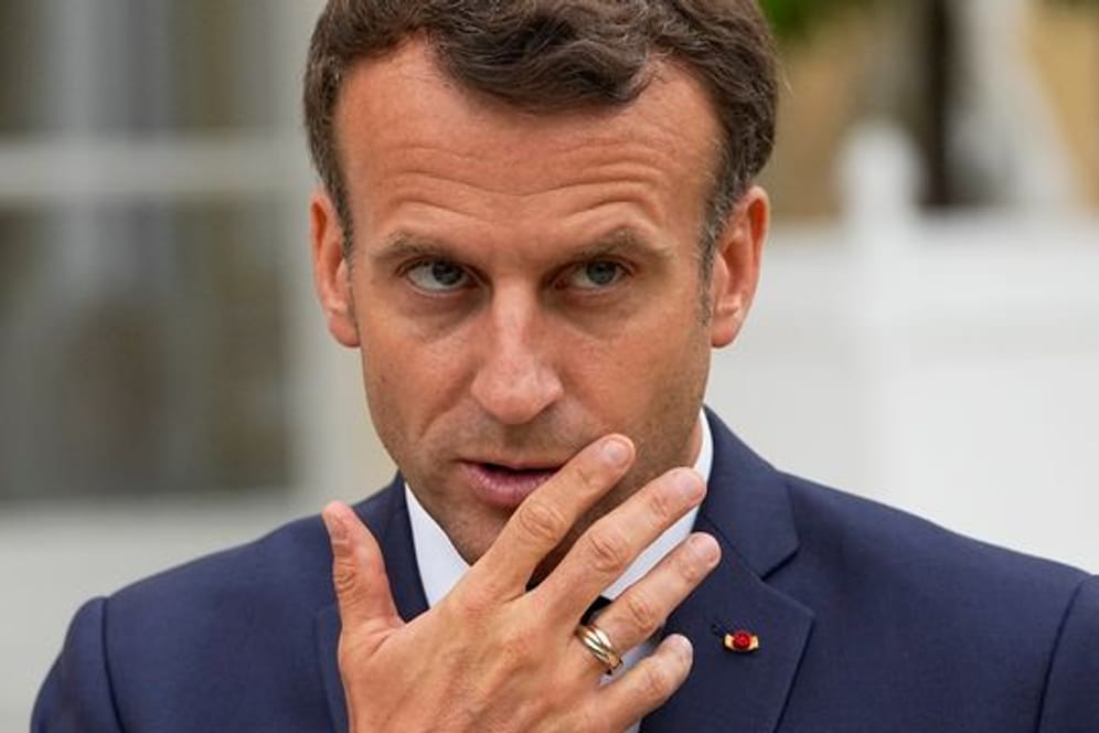 Hatte die Corona-Maßnahmen bereits in der zurückliegenden Woche angekündigt: Staatspräsident Emmanuel Macron.