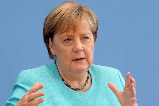 Bundeskanzlerin Angela Merkel (CDU) in der Bundespressekonferenz.
