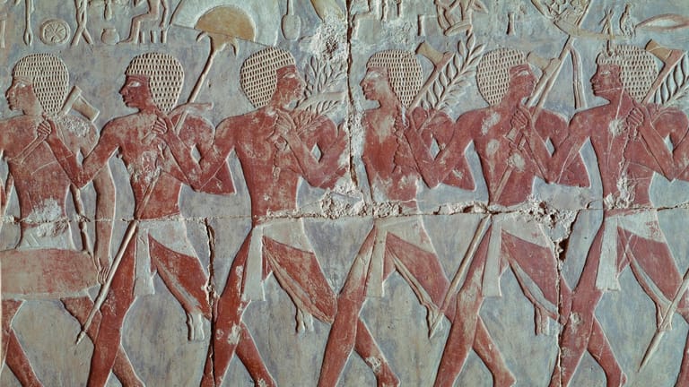 Relief des Terrassentempels der Hatschepsut: Auch der Handel mit Punt machte Ägypten wohlhabend.
