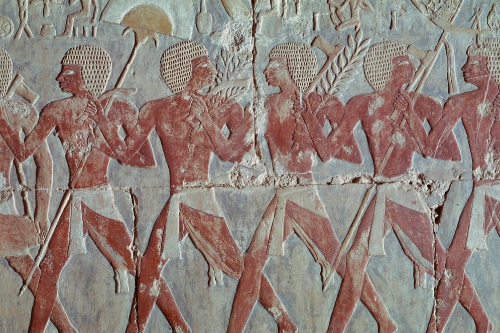 Relief des Terrassentempels der Hatschepsut: Auch der Handel mit Punt machte Ägypten wohlhabend.