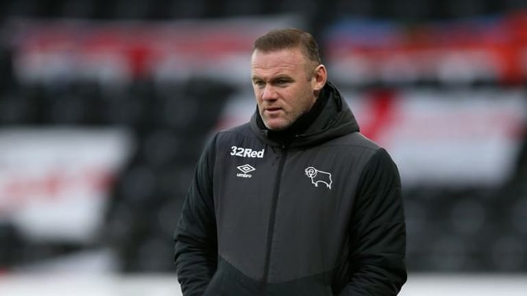Derby-County-Trainer Wayne Rooney.