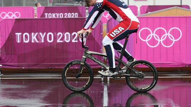 Connor Fields war im Halbfinale des BMX-Rennens gestürzt.