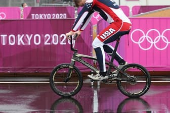 Connor Fields war im Halbfinale des BMX-Rennens gestürzt.