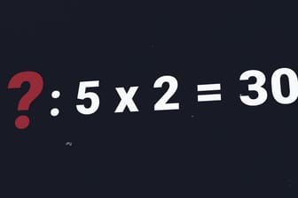 Mathe-Rätsel: Welche Zahl ergibt 30, wenn Sie sie durch 5 teilen und verdoppeln?