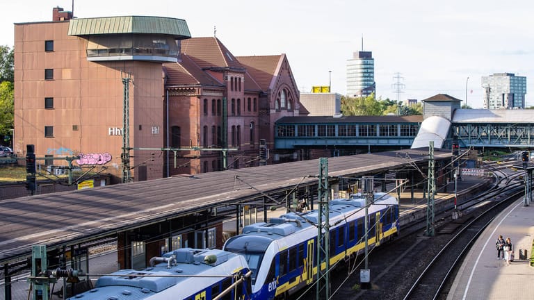 Blick auf den Bahnhof Hamburg-Harburg: Seit 1938 trägt der Bahnhof seinen Namen.