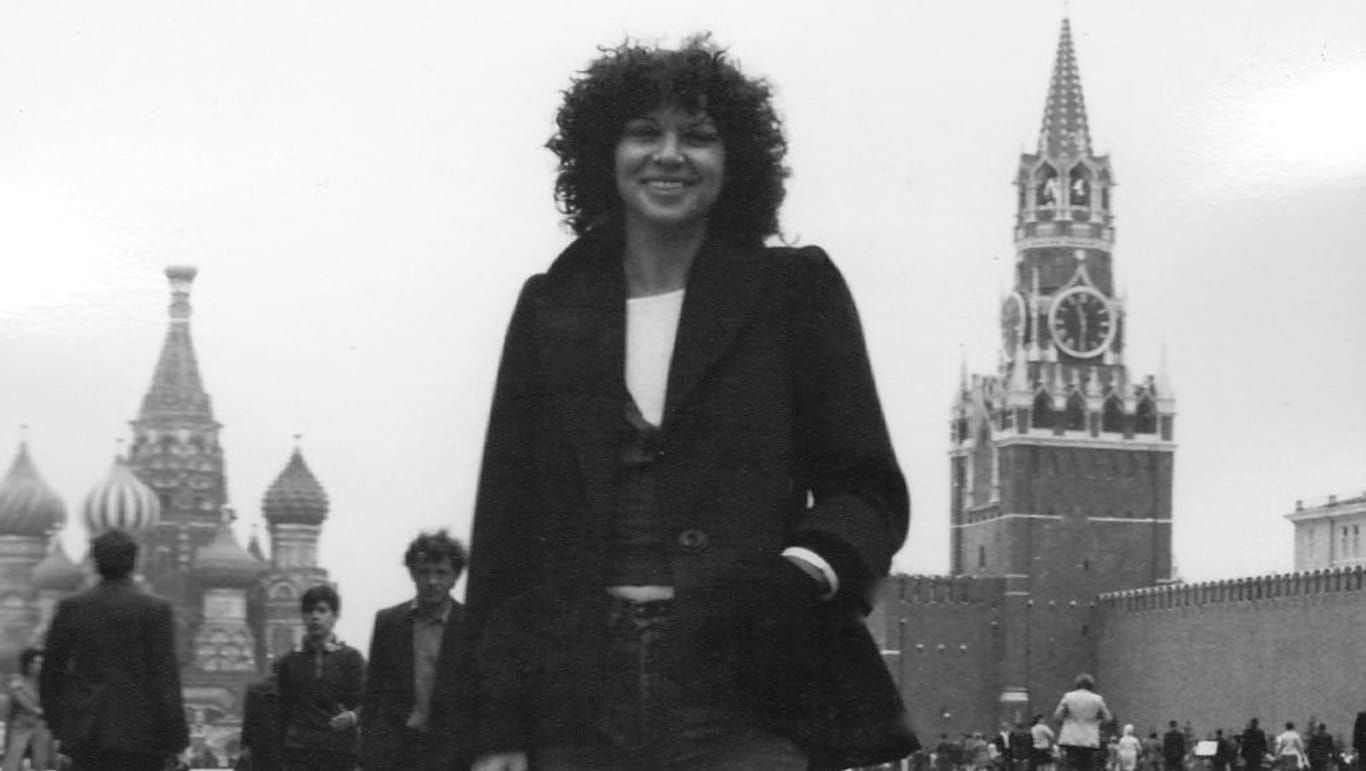 Lässig auf dem Roten Platz: Inga Rumpf 1976 in Moskau.