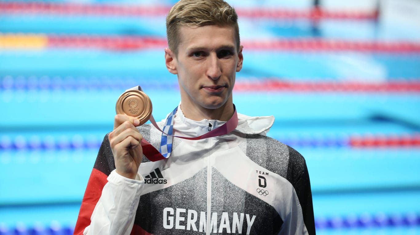 Holte in der Nacht von Samstag auf Sonntag die Bronzemedaille: Schwimmer Florian Wellbrock.