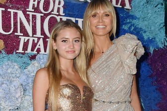 Heidi Klum mit Tochter Leni: Gemeinsam zeigten sich die beiden auf dem roten Teppich in Italien.