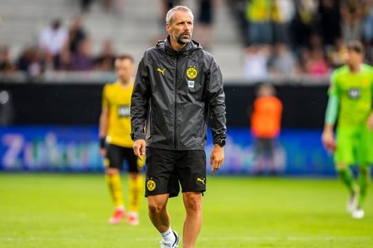Dortmunds Trainer Marco Rose würde sich noch mehr Vorbereitungszeit wünschen.