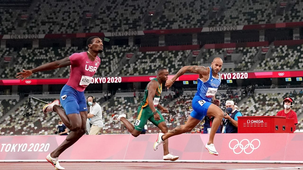 Das 100-Meter-Finale ist immer der Höhepunkt der Leichtathletik-Wettbewerbe.