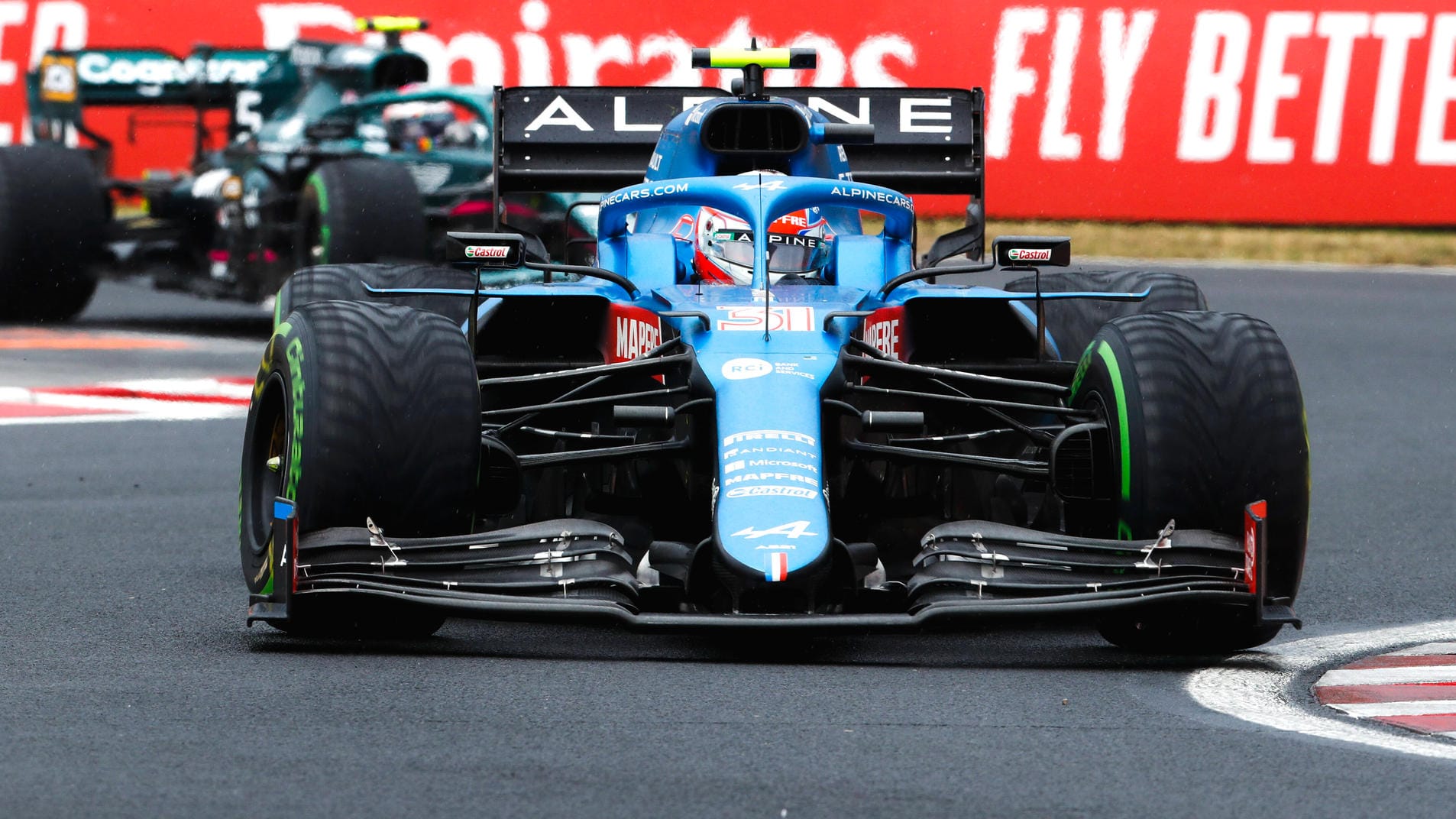 Starkes Rennen: Alpine-Fahrer Esteban Ocon auf dem Hungaroring.