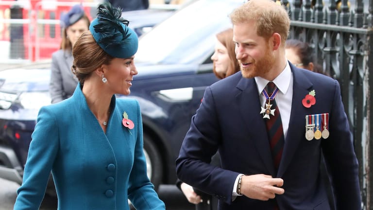 Herzogin Kate und Prinz Harry: Sie übernimmt jetzt wohl einige Aufgaben von ihrem Schwager.