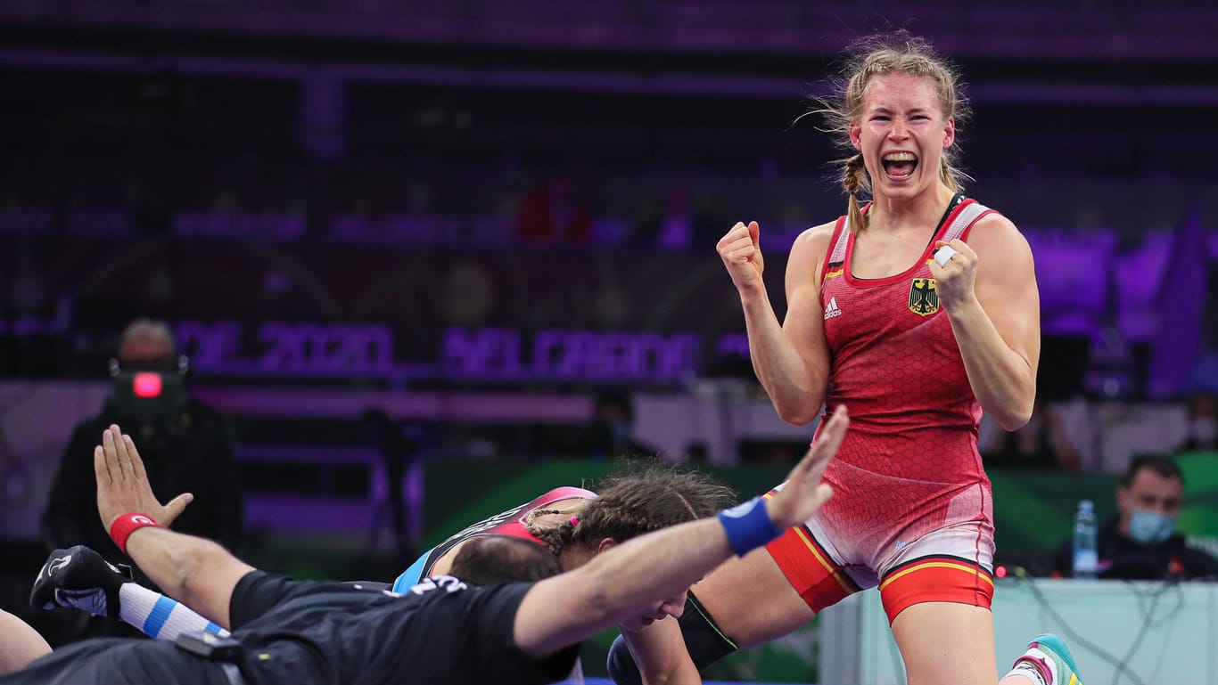 Kämpft im Finale um die Goldmedaille im Ringen: Aline Rotter-Focken.
