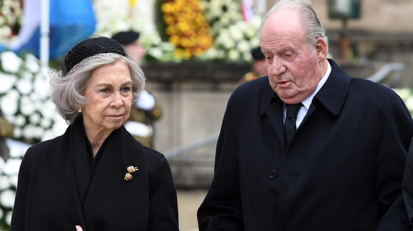 Das frühere Königspaar Sofia und Juan Carlos von Spanien bei einem Termin 2019.