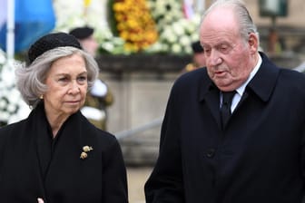 Das frühere Königspaar Sofia und Juan Carlos von Spanien bei einem Termin 2019.