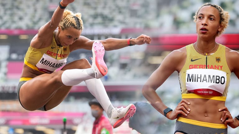 Malaika Mihambo: Die Weitspringerin kam in der Qualifikation in Tokio auf die zweitbeste Weite. In der Nacht zum Dienstag hofft sie auf Olympisches Gold.