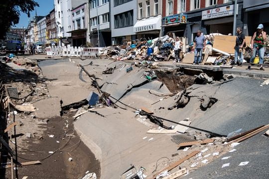 Nach dem Unwetter in Nordrhein-Westfalen