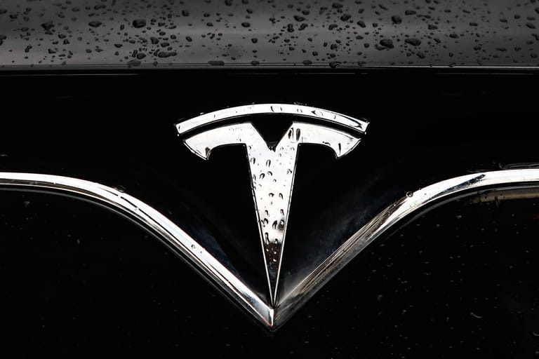 Tesla-Logo: Das Label ist eine Hommage an den Erfinder Nikolas Tesla.